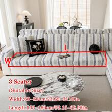 1 件加厚保暖软绒提花防滑沙发座垫套，现代简约风格柔软亲肤宠物防脏弹力沙发套，秋冬季防猫抓沙发套适用于 L 型组合沙发和 1/2/3/4 座沙发 - 灰色 - 查看 14