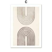 1pc Abstract Minimalist Shapes Illustration Wall Art Canvas Painting Boho Posters And Prints Modern Pictures For Living Room Decor No Frame