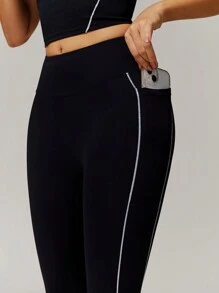 MASKERT Spring And Summer Women's Set, Sports Set, Yoga Set, Vest, Pants Set, Fitness Suit, Sports Suit, Tennis Suit, Exercise, Home Leisure, Comfortable And Skin Friendly - 黑色 - 查看 8