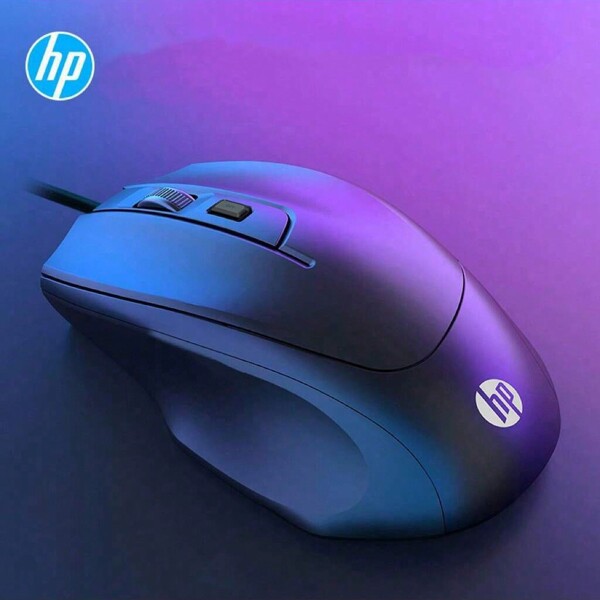 HP Wired Silent Mouse, Laptop, Desktop Computer, USB, Office, Home, Gaming, E-Sports Special Sticker, Comfortable Hand Grip, Ergonomic Design, Plug And Play, Precise Positioning