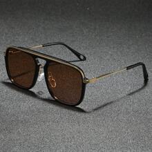 Unisex Fashionable PC Frame Large Lens Sunglasses, Suitable For Outdoor, Driving, Cycling, Fishing, Party, Travel, Business