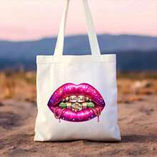 6 حبات/مجموعة ملصقات حرارية للكي بشكل علامة الدولار للشفاه، رقع زخرفية مطبوعة وقابلة للغسيل للتي شيرت، بقع زخرفية DIY