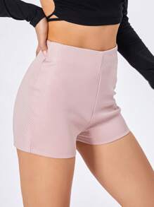 Women Shiny Rhinestone Shorts Sparkly High Waist Summer Short Pants For Beach Nightclub Streetwear - 粉色 - 查看 7