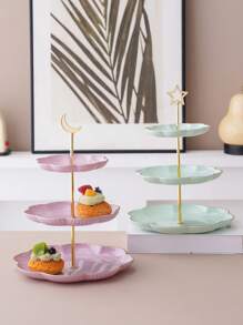 1 Stück mehrstöckige Kuchenplatte, Präsentationsständer für Desserts, Süßigkeiten, Party- und Hochzeitsdekoration