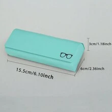 Hard-Shell Spectacle Case Men Women Glasses Case PU Leather Portable Anti-Extrusion Sunglasses Storage Box Folding Eyewear Pouch