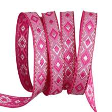 12mm Width Vintage Embroidered Jacquard Ribbon Trim DIY Sewing Knitting Accessory For Clothes And Bags