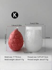 Formy do świec Love And Egg, dekoracje, formy do rzeźbienia w kształcie gwiazdek DIY, świece zapachowe, świeczniki, dekoracje do domu z żywicy, silikonowe formy do świec, nadają się również do tworzenia dekoracji z gipsu