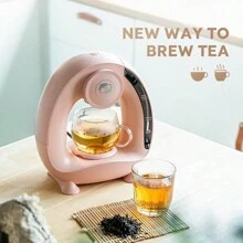 i Cafilas Single Serve Coffee Maker For K Pod& Ground Coffee, MINI Q Americano 2 In 1 Mini One Cup Coffee Brewer/Tea Maker With Coffee Filter/K Pod Adapter, 4-8 Oz Brew Sizes, Champagne/Pink/Grey Color