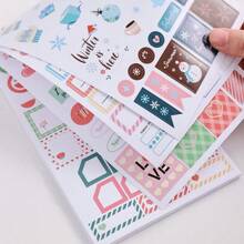 30Sheets/1213Pcs Scrapbook Stickers Cute Decals Fantasy Paper Stickers Book Different Patterns Decorative Material Aesthetic Stickers Multi-Element School Supplies For Cups Laptops Planners Journaling Supplies DIY Art Craft Planner Notebook Envelope Paper