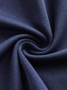 Floreya 性感美式露肩花卉拼接蝴蝶结紧身修身抹胸上衣（蓝色）