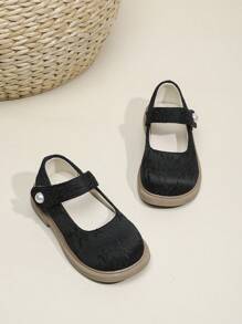 Zapatos planos cómodos y casuales de punta redonda para niños, nuevos zapatos de niña de primavera 2025 con cordones, zapatos de moda