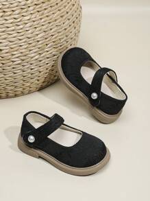 Zapatos planos cómodos y casuales de punta redonda para niños, nuevos zapatos de niña de primavera 2025 con cordones, zapatos de moda