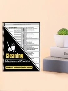 Lịch trình và danh sách kiểm tra vệ sinh, Sổ tay kế hoạch vệ sinh hàng ngày/hàng tuần/hàng tháng - Nhiều màu - Xem 3