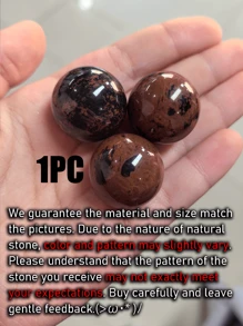 QYDCX 1 szt. Naturalna kryształowa kula, polerowana, kula wróżbiarska, dekoracja do doniczki do wnętrz, kamień równoważący energię i uzdrawiający (25 mm) - 1 szt - Zobacz 21