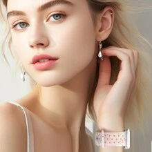 CyberDyer 1 szt. silikonowy pasek sportowy do zegarka kompatybilny z paskiem do zegarka 42 mm 44 mm 45 mm 46 mm 49 mm Modny pasek do zegarka smartwatch Miękki oddychający kolorowy pasek z kropkami dla mężczyzn i kobiet