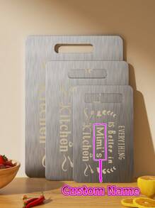 1 块个性化雕刻板，雕刻厨房砧板，耐用，定制设计，适合家居装饰，独特的礼物创意