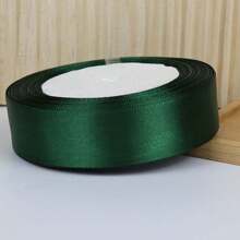 1pc 25 Yards Dark Green Satin Ribbon For DIY Crafts Gift Wrapping Bows Party Wedding Christmas Decorations