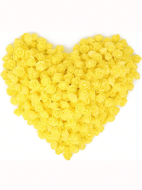 50pcs/100pcs/200pcs/500pcs Bulk Mini Foam Roses, Artificial Miniature Fake Rose Heads For DIY Craft, Wedding Bouquets, Center Pieces, Party Decoration