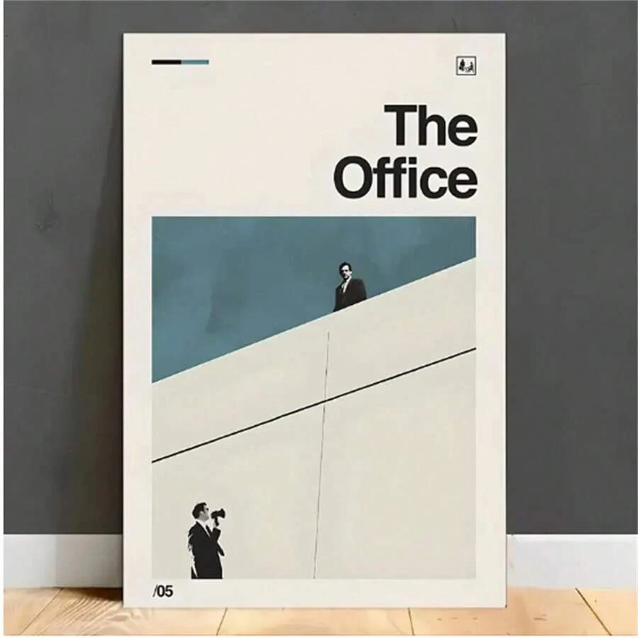 1 PEÇA Pôster da série de TV The Office em Tela - Arte de Parede para Sala de Estar, Quarto, Escritório e Decoração de Dormitório (Sem Moldura)