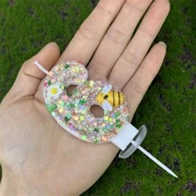 Nến sinh nhật số Sparkly Bees & Floral Trang trí bánh tiệc kỷ niệm Lễ kỷ niệm Nến sinh nhật người lớn Không khí Nến sinh nhật số thủ công DIY, Ngày lễ tình nhân trở lại trường - Nhiều màu - Xem 11