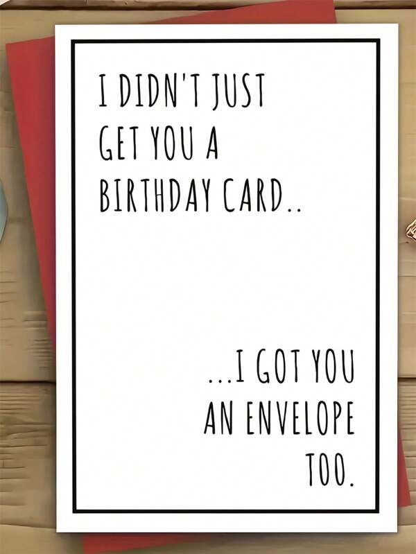 1 feestelijke, humoristische verjaardagskaart met envelop - Geschikt voor elke ontvanger, perfect voor verjaardagen, Thanksgiving, felicitaties - Kaart voor meerdere gelegenheden