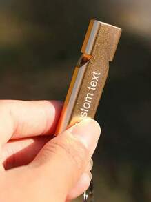 [Customized] Outdoor Functional Style Survival Whistle Keychain, High Decibel Dual-Tube Design, Customizable Name, Portable Hanging Clip, Camping Hiking Hunting Emergency Rescue, Referee Cheerleading Sports Training, Multi-Functional Portable Tool, Birthday Easter Personalized Gift, Unisex Suitable For Outdoor Adventure Backpack Key Ring Car Key Attachment, Loud Reminder Positioning, Rescue Backup, Student Sports Meet Command, Portable Space-Saving, Customized Name Identification Easy To Distinguish, Lightweight Durable Daily Commute Backup - Multicolor (whistle) - View 7