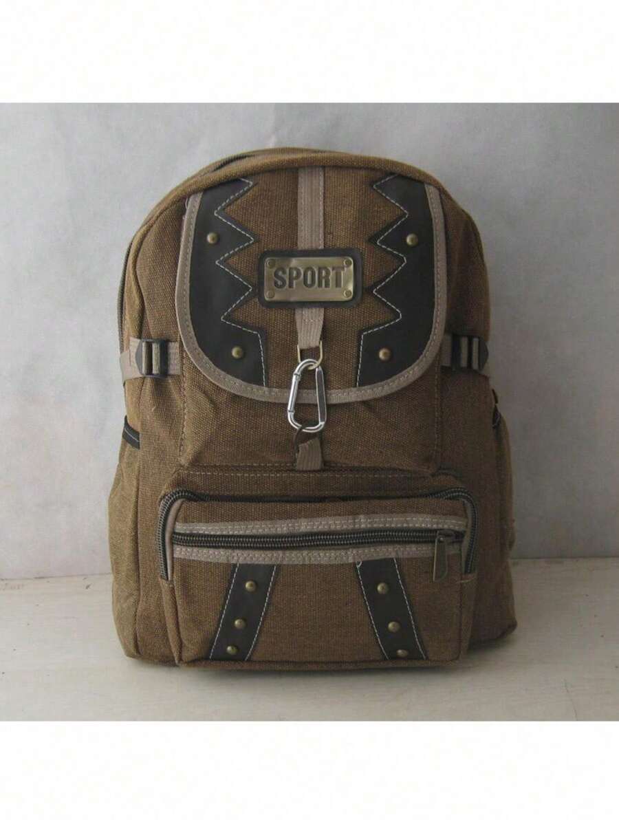 DESC Canvas School Backpack 35L Men's Women's PROMOTION CHL 802 - Camel - View 1