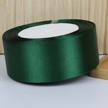 1pc 25 Yards Dark Green Satin Ribbon For DIY Crafts Gift Wrapping Bows Party Wedding Christmas Decorations