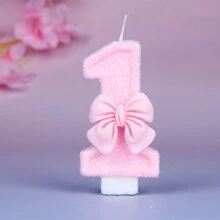 1pc Pink Butterfly Shaped Birthday Candle, Ideal For Birthday Cake Decoration, Anniversary Celebration And Romantic Dinner Table Decoration, Wedding Decoration, Valentine Decoration,Christmas - Baby Pink - View 12
