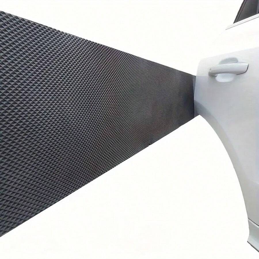 Protector autoadhesivo de pared para puerta de garaje, protector de parachoques a prueba de agua y extra grueso, protector de parachoques de espuma de 25cm x 0.5cm x 2m para uso en interiores/exteriores, ideal para proyectos de bricolaje, insonorización y sellado de puertas de automóviles, paredes y columnas - Decoración negra para habitación, decoración del hogar, decoración de pared, decoración de baño, decoración de dormitorio, decoración de habitación, decoración de la sala de estar, decoración de la casa, papel tapiz de la sala de estar, pegatinas personalizadas - Negro - Ver 1