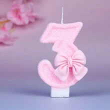 1pc Pink Butterfly Shaped Birthday Candle, Ideal For Birthday Cake Decoration, Anniversary Celebration And Romantic Dinner Table Decoration, Wedding Decoration, Valentine Decoration,Christmas - Baby Pink - View 11