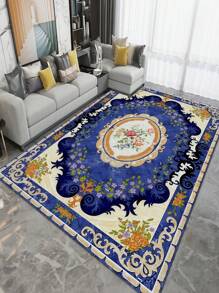 Dekorativer Innenbereich Teppich, neuer kurzflor Kunstpelz Alternative Material Teppich für Wohnzimmer, Sofa, Schlafzimmer, rutschfester Bettvorleger, Küche, Bürostuhlauflage, Eingangsmatte, Outdoor Picknickdecke, Baby Krabbelmatte, Campingmatte - Mehrfarbig (C) - Übersicht 3
