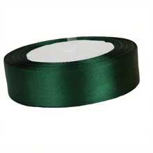 1pc 25 Yards Dark Green Satin Ribbon For DIY Crafts Gift Wrapping Bows Party Wedding Christmas Decorations