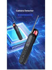 Hidden Camera Detectors, Portable Wireless Camera Detectors, Anti-Spy Hidden Camera Detector, GPS Tracker Detector And Bug Detector For Car Indoor Home Hotel Travel Office, 5 Levels Sensitivity - Black - View 4
