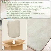 1pc Fluffy Area Rugs For Living Room, Shaggy Plush Rug For Bedroom, Soft Non Slip Floor Carpet For Bedside, New Year Chrismas Home Decor - Màu tím - Xem 7