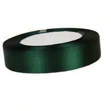 1pc 25 Yards Dark Green Satin Ribbon For DIY Crafts Gift Wrapping Bows Party Wedding Christmas Decorations