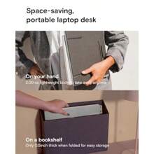 MOFT Z Slim Adjustable Laptop Stand Riser Foldable Laptop Holder 4 Sitting Modes Compatible Most Laptops 17 Inch Hold 22 Lbs Black - Black1 - View 5
