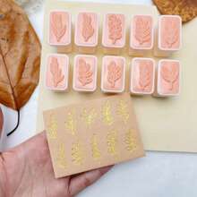 Leaf Twig Polymer Clay Stamps | Plant Clay Stamps | Bohemian Stamp Clay Earrings | Clay Tools | Polymer Clay Tools - TH07-1 - View 4