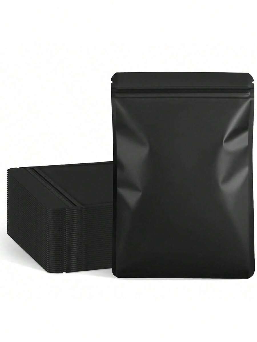 1pc/50pcs-Resealable Packaging Bags, Black Gift Wrapping Bag, Small Business Double-Sided Color Smell Proof Bags For Storage Flat Bags, Opaque Mylar Bags, Suitable For Small Business Double - Sided Color Smell Proof Bags For Storage Flat Bags, Birthday Gift Organizer, Wedding Party Props, Suitable For Wedding Birthday Holiday Banquet Halloween Thanksgiving Christmas Fall Party Valentine Day - Multicolor - View 1