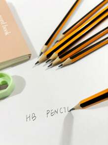 10/30PCS High-Quality Yellow Striped Pre Sharpened Pencil, With Smooth And Sharp Writing That Is Not Easily Broken, Suitable For Students And Artists, And Is An Ideal Choice For Offices And Schools