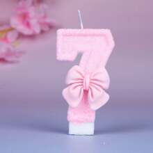 1pc Pink Butterfly Shaped Birthday Candle, Ideal For Birthday Cake Decoration, Anniversary Celebration And Romantic Dinner Table Decoration, Wedding Decoration, Valentine Decoration,Christmas - Baby Pink - View 8