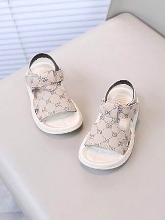 Baby Sandals, Boys And Girls Fashion Versatile Non-Slip Wear-Resistant Rubber Soft Bottom Hook And Loop Toddler Sandals