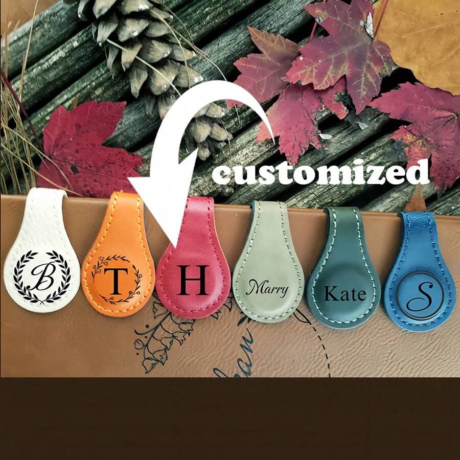 Marcapáginas magnético personalizado - Marcapáginas magnéticos personalizados con texto grabado - Accesorios para libros para lectores, regalos personalizados para ella, regalos para damas de honor, regalo de Navidad para mujeres, regalo único para vacaciones