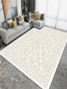 Dekorativer Innenbereich Teppich, neuer kurzflor Kunstpelz Alternative Material Teppich für Wohnzimmer, Sofa, Schlafzimmer, rutschfester Bettvorleger, Küche, Bürostuhlauflage, Eingangsmatte, Outdoor Picknickdecke, Baby Krabbelmatte, Campingmatte - Mehrfarbig (C) - Übersicht 4