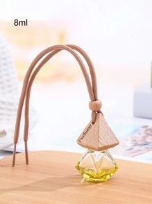 1pc 8ml Multi-Color Mini Fragrance Vial Glass Bottle, Empty Transparent Hanging Decoration Bottle For Car Decor Or Refilling