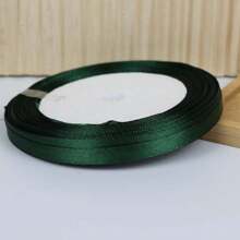 1pc 25 Yards Dark Green Satin Ribbon For DIY Crafts Gift Wrapping Bows Party Wedding Christmas Decorations