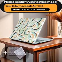 4 种设计选项兼容笔记本电脑保护套，适用于 MACBOOK Air 13 英寸 2022 2021 2020 2019 2018 A2337 M1 A2179 A1932 Retina 显示屏，带触摸 ID、保护壳和键盘，具有底部通风、防震和时尚设计