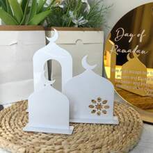 3 đồ trang trí để bàn Rama Star Moon, đồ trang trí Bohemian Acrylic màu trắng, đồ trang trí trưng bày thiết kế đền thờ tinh tế, bề mặt phản chiếu, không cần nguồn điện, dùng cho phòng ngủ, đám cưới lãng mạn, tiệc sinh nhật, sân cỏ, năm mới, lễ hội, nhà hàng, chương trình, văn phòng, phòng tập yoga & phụ kiện sân hiên, quà tặng trang trí lễ hội, đồ dùng tiệc trong nhà ngoài trời tại nhà, lễ tốt nghiệp - Nhiều màu - Xem 9