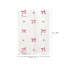 200个4.7x6.7英寸蝴蝶结礼品袋手提袋散装牛皮纸购物婚礼生日派对回礼品袋适用于Goody Craft