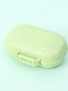 1 Stück tragbarer 4-Fach Pillenorganizer, abnehmbarer Medikamentenspender für die Reise - Verschiedenfarbig - Übersicht 10